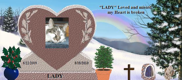 LADY's Rainbow Bridge Pet Loss Memorial Residency Image