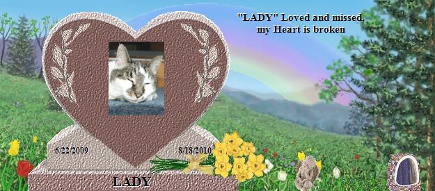 LADY's Rainbow Bridge Pet Loss Memorial Residency Image