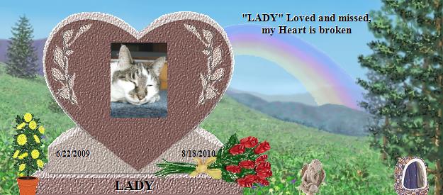 LADY's Rainbow Bridge Pet Loss Memorial Residency Image