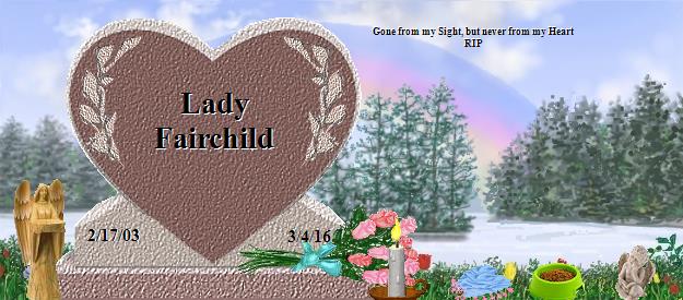 Lady Fairchild's Rainbow Bridge Pet Loss Memorial Residency Image