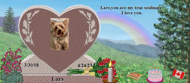 Lars's Rainbow Bridge Pet Loss Memorial Residency Image