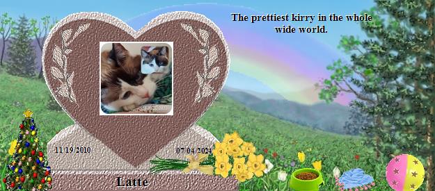 Latte's Rainbow Bridge Pet Loss Memorial Residency Image