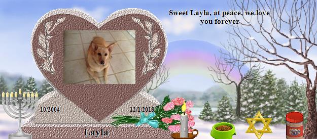Layla's Rainbow Bridge Pet Loss Memorial Residency Image