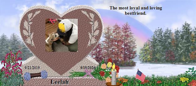 Leelah's Rainbow Bridge Pet Loss Memorial Residency Image