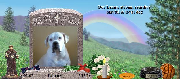 Lenny's Rainbow Bridge Pet Loss Memorial Residency Image