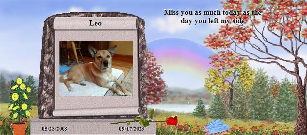 Leo's Rainbow Bridge Pet Loss Memorial Residency Image