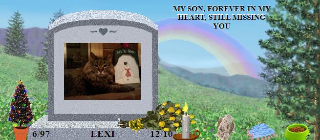 LEXI's Rainbow Bridge Pet Loss Memorial Residency Image