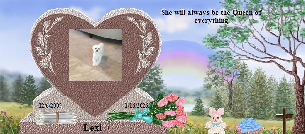 Lexi's Rainbow Bridge Pet Loss Memorial Residency Image