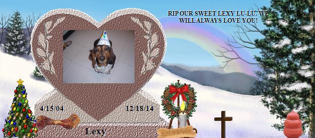 Lexy's Rainbow Bridge Pet Loss Memorial Residency Image