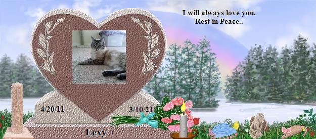 Lexy's Rainbow Bridge Pet Loss Memorial Residency Image