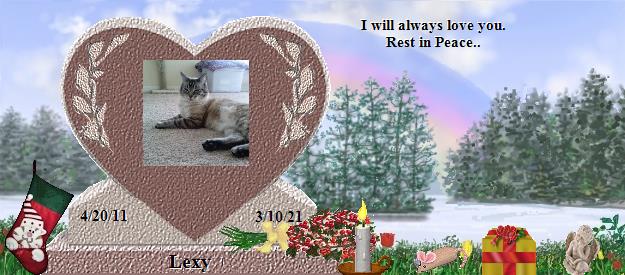 Lexy's Rainbow Bridge Pet Loss Memorial Residency Image
