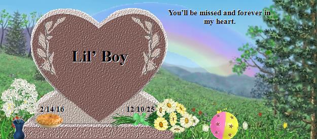 Lil&rsquo; Boy's Rainbow Bridge Pet Loss Memorial Residency Image