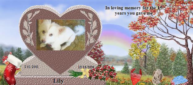 Lily's Rainbow Bridge Pet Loss Memorial Residency Image