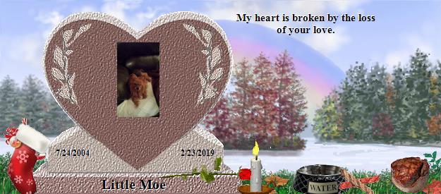 Little Moe's Rainbow Bridge Pet Loss Memorial Residency Image