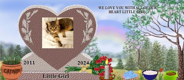 Little Girl's Rainbow Bridge Pet Loss Memorial Residency Image