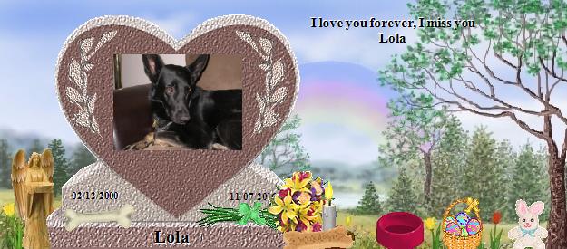 Lola's Rainbow Bridge Pet Loss Memorial Residency Image