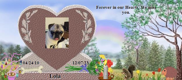 Lola's Rainbow Bridge Pet Loss Memorial Residency Image