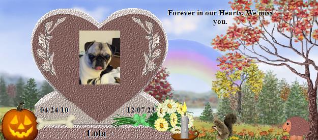 Lola's Rainbow Bridge Pet Loss Memorial Residency Image