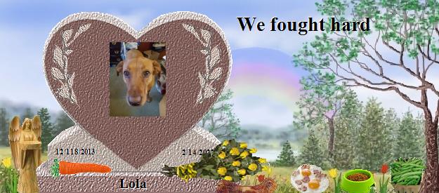 Lola's Rainbow Bridge Pet Loss Memorial Residency Image