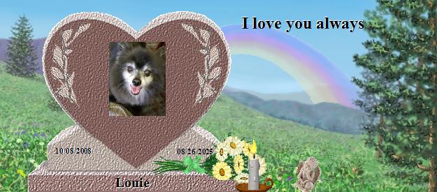 Louie's Rainbow Bridge Pet Loss Memorial Residency Image