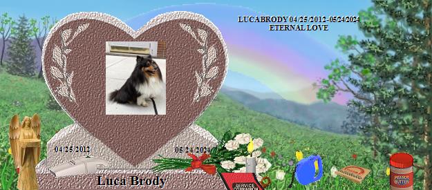 Luca Brody's Rainbow Bridge Pet Loss Memorial Residency Image