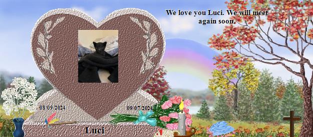 Luci's Rainbow Bridge Pet Loss Memorial Residency Image
