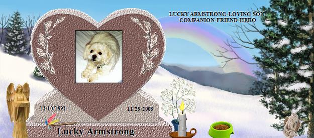 Lucky Armstrong's Rainbow Bridge Pet Loss Memorial Residency Image