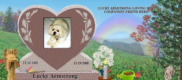 Lucky Armstrong's Rainbow Bridge Pet Loss Memorial Residency Image