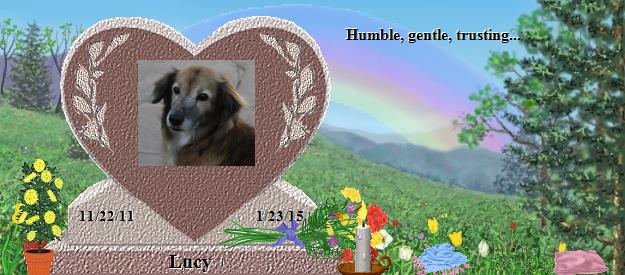 Lucy's Rainbow Bridge Pet Loss Memorial Residency Image