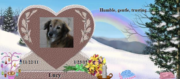 Lucy's Rainbow Bridge Pet Loss Memorial Residency Image
