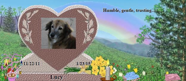 Lucy's Rainbow Bridge Pet Loss Memorial Residency Image