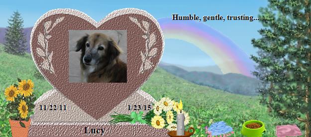 Lucy's Rainbow Bridge Pet Loss Memorial Residency Image