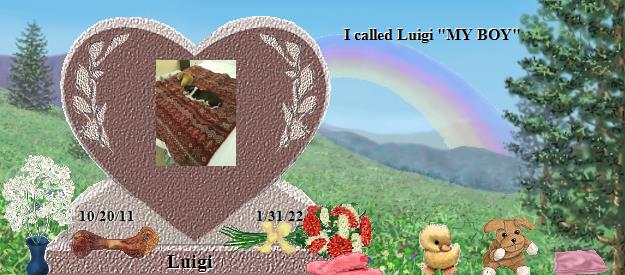 Luigi's Rainbow Bridge Pet Loss Memorial Residency Image