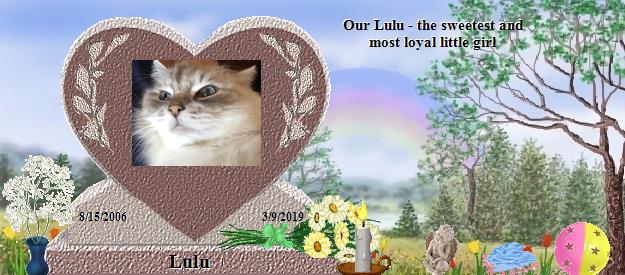 Lulu's Rainbow Bridge Pet Loss Memorial Residency Image