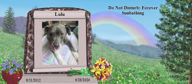 Lulu's Rainbow Bridge Pet Loss Memorial Residency Image