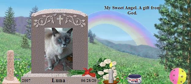 Luna's Rainbow Bridge Pet Loss Memorial Residency Image