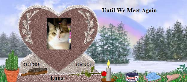 Luna's Rainbow Bridge Pet Loss Memorial Residency Image