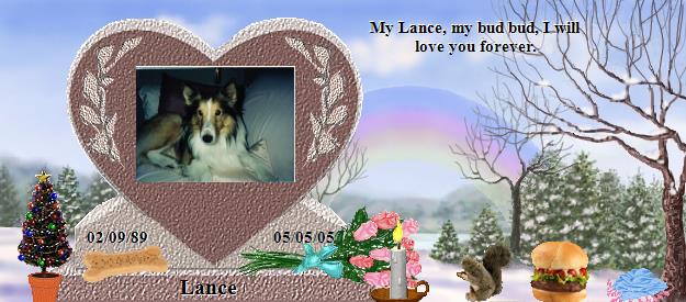 Lance's Rainbow Bridge Pet Loss Memorial Residency Image