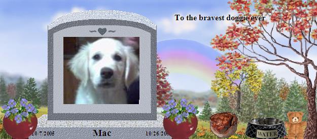 Mac's Rainbow Bridge Pet Loss Memorial Residency Image