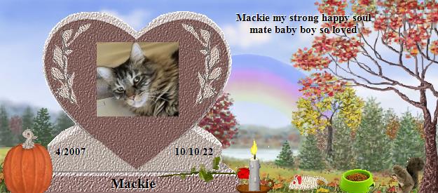 Mackie's Rainbow Bridge Pet Loss Memorial Residency Image