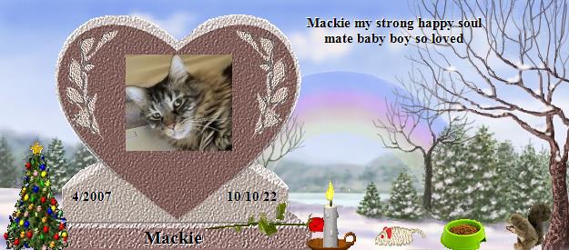 Mackie's Rainbow Bridge Pet Loss Memorial Residency Image