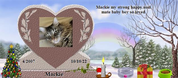 Mackie's Rainbow Bridge Pet Loss Memorial Residency Image