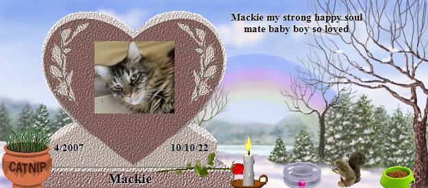 Mackie's Rainbow Bridge Pet Loss Memorial Residency Image