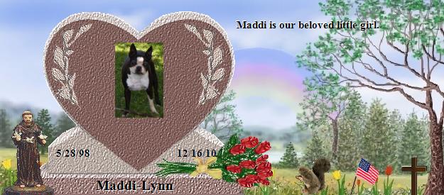 Maddi-Lynn's Rainbow Bridge Pet Loss Memorial Residency Image