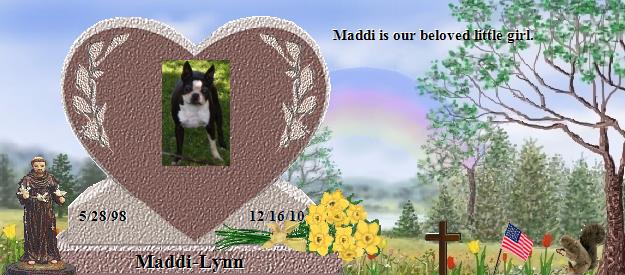 Maddi-Lynn's Rainbow Bridge Pet Loss Memorial Residency Image