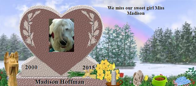 Madison Hoffman's Rainbow Bridge Pet Loss Memorial Residency Image