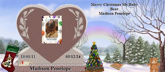 Madison Penelope's Rainbow Bridge Pet Loss Memorial Residency Image