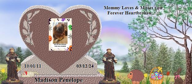 Madison Penelope's Rainbow Bridge Pet Loss Memorial Residency Image