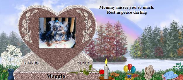 Maggie's Rainbow Bridge Pet Loss Memorial Residency Image