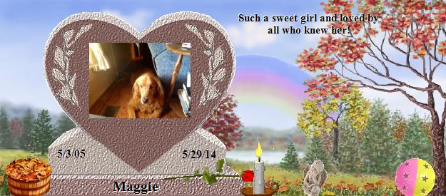 Maggie's Rainbow Bridge Pet Loss Memorial Residency Image